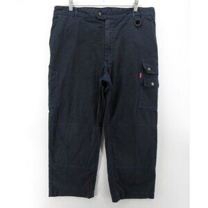 VINTAGE Adolphe Lafont Pants 37X25 French Workwear Cargo Baggy High Rise *